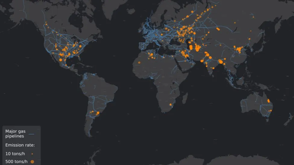 Mapping Methane Plumes from Oil and Gas: A Satellite Perspective